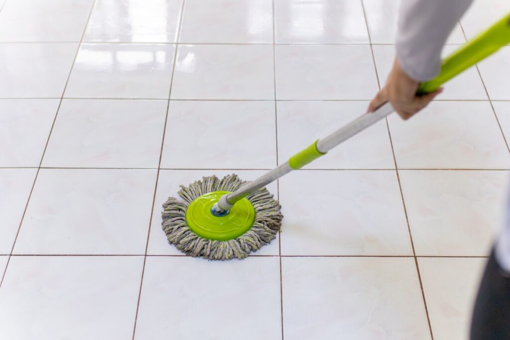How to Clean Floor Tile Grout without Scrubbing